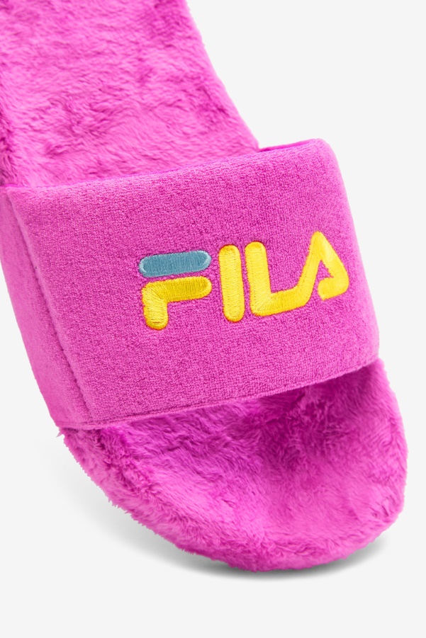 Terry Drifter Slide Fila Purple/Yellow/Petit Four