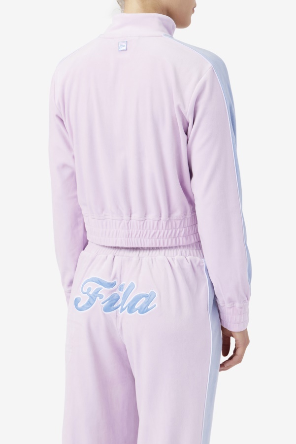 Valery Velour Jacket Fila Orchid/Blue/White