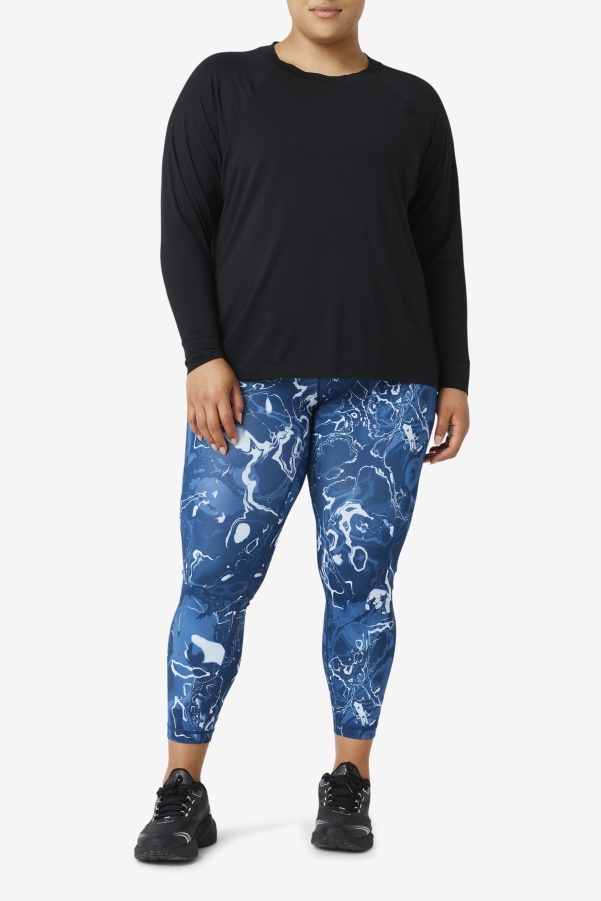 Fila Fi-Lux Mesh Back Long Sleeve Crew Black