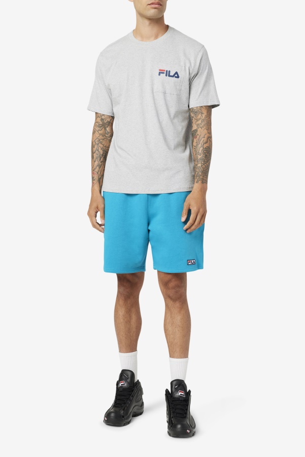 Curtis Pocket Tee Fila Light Grey Marl