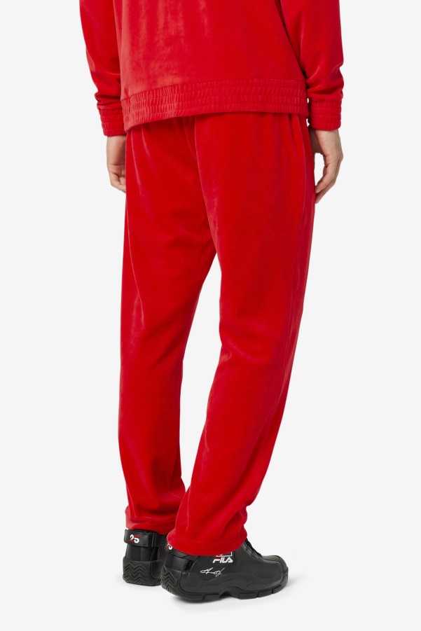 Red Fila O-Fit Velour Pant