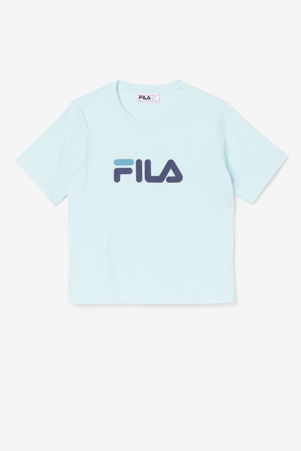Thea Tee Fila Iced Aqua/Navy/Biscay Bay