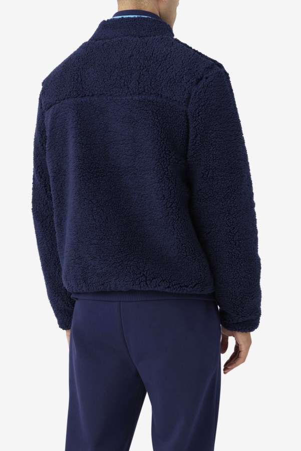 Yale Sherpa Jacket Fila Navy/Aquarius