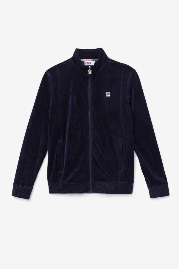 Fila O-Fit Velour Jacket Navy