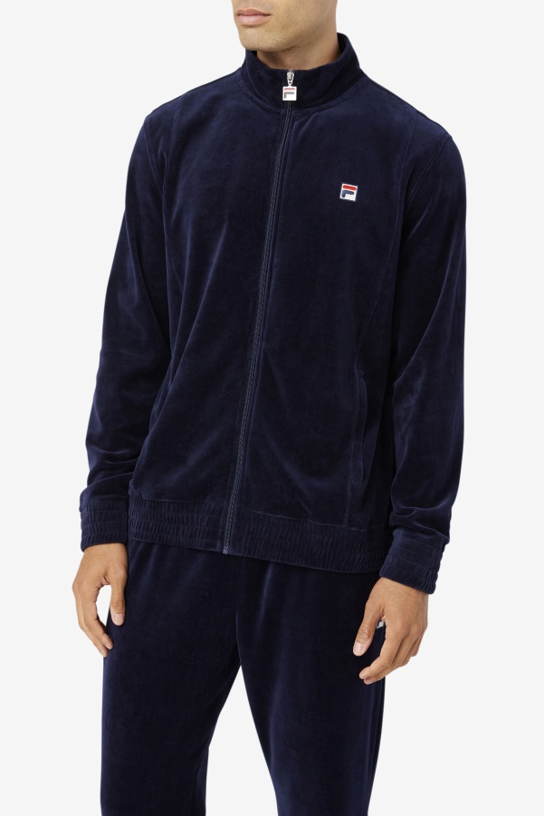 Fila O-Fit Velour Jacket Navy