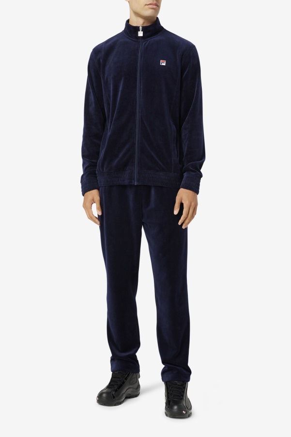 Fila O-Fit Velour Jacket Navy