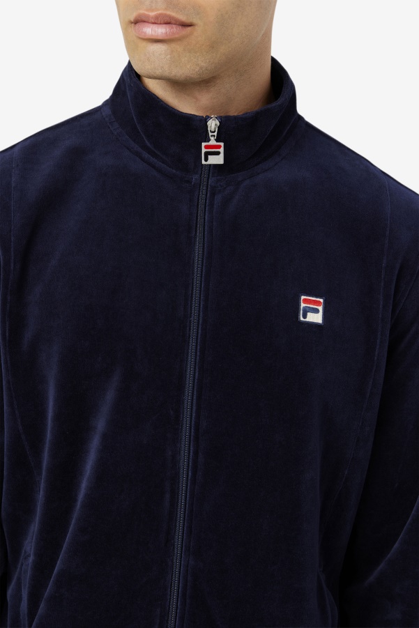 Fila O-Fit Velour Jacket Navy