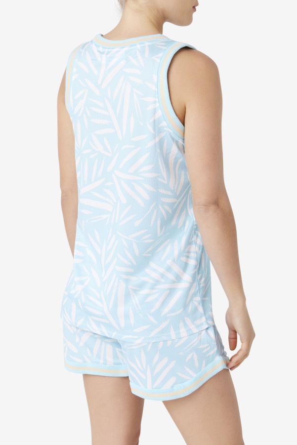 Fila Blue/White Quincy Basketball Jersey