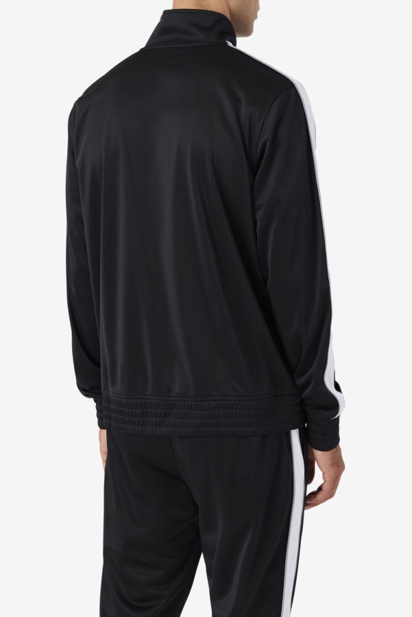 Black/White/Monument Runi Track Jacket Fila