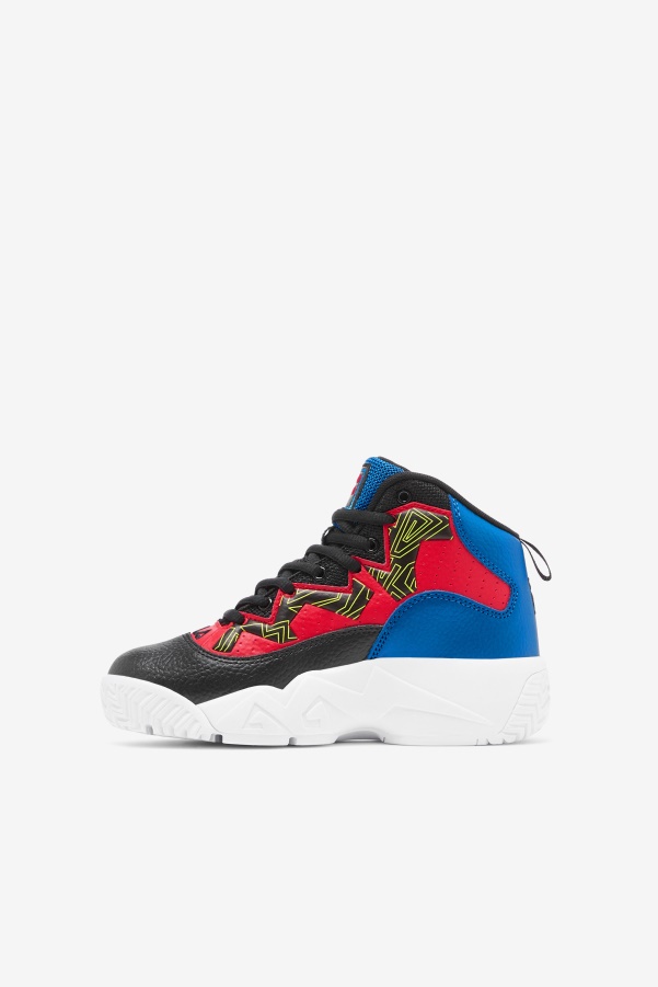 Black/Blue/Red Big Kids' MB Fila