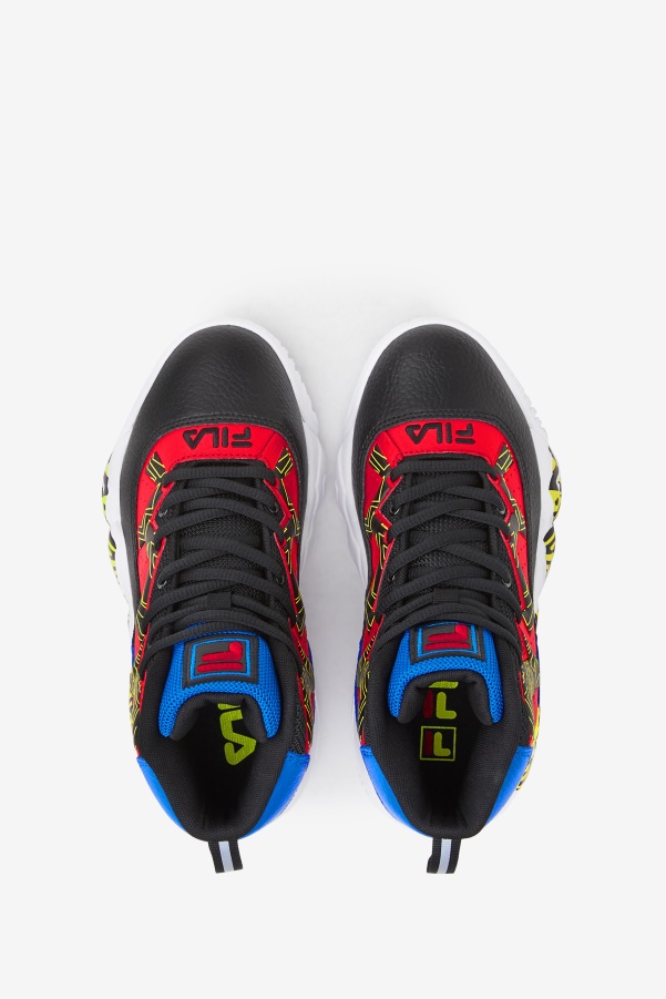 Black/Blue/Red Big Kids' MB Fila