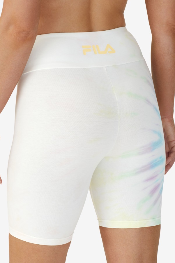 Taima Tie Dye Bike Short Fila Double Cream Tie Dye