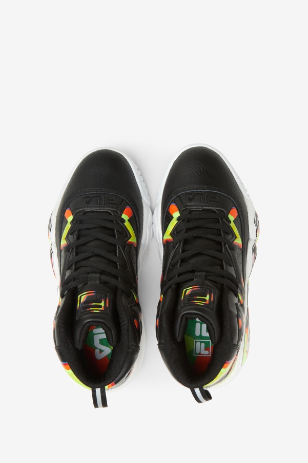 Little Kids' MB Black/Red Orange/Red Fila