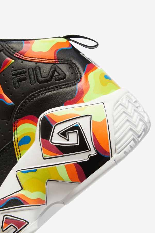 Little Kids' MB Black/Red Orange/Red Fila