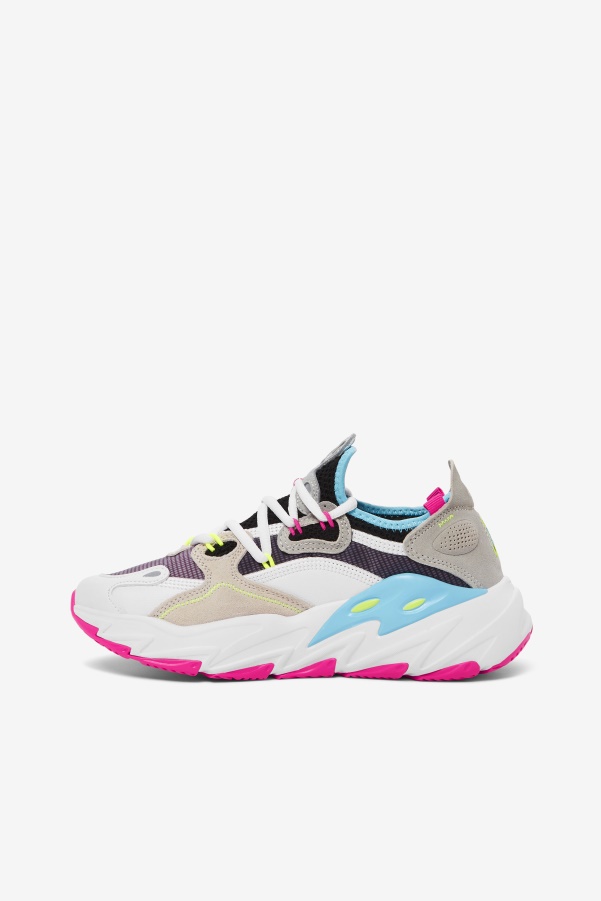 Fila White/Pink Glo/Bluefish Women's Ray Tracer Evo 2