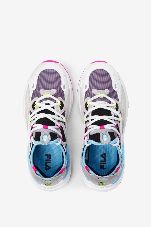 Fila White/Pink Glo/Bluefish Women's Ray Tracer Evo 2