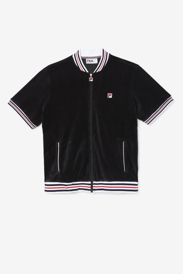 Estudio Velour Jacket Black/White Fila