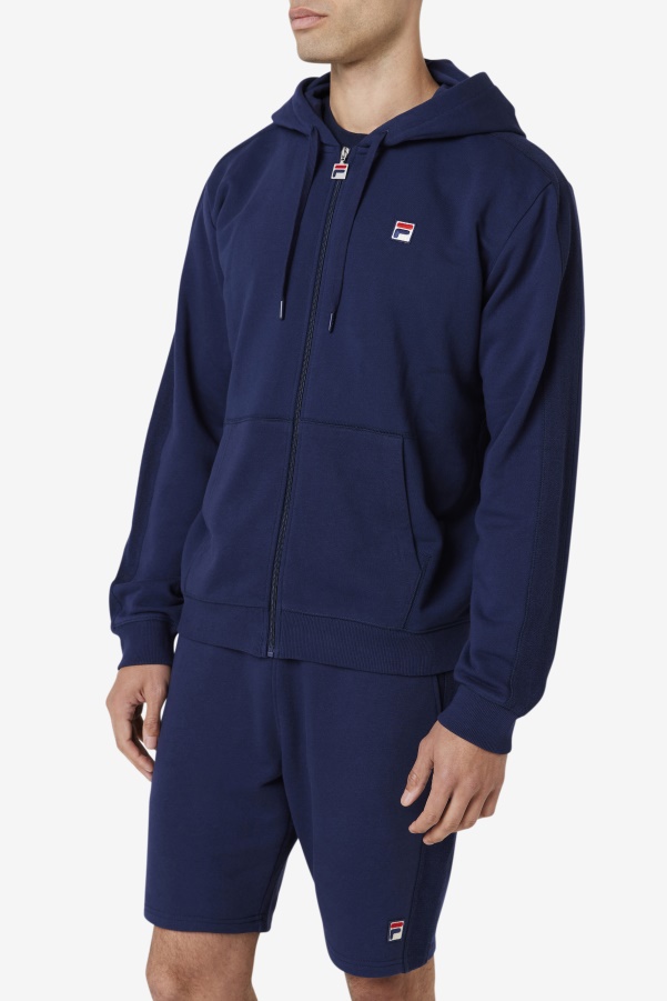 Navy Joey Full Zip Hoodie Fila