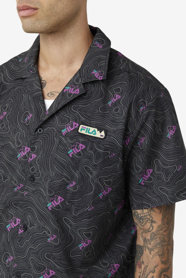 topo caban shirt Fila Black