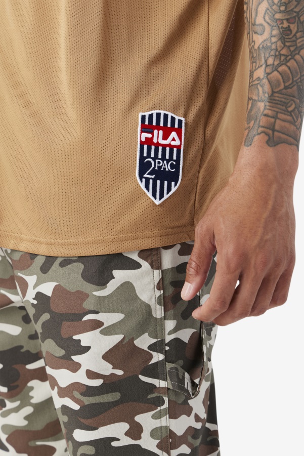 Fila Tobacco Brown/Black/White 2Pac Baseball Jersey