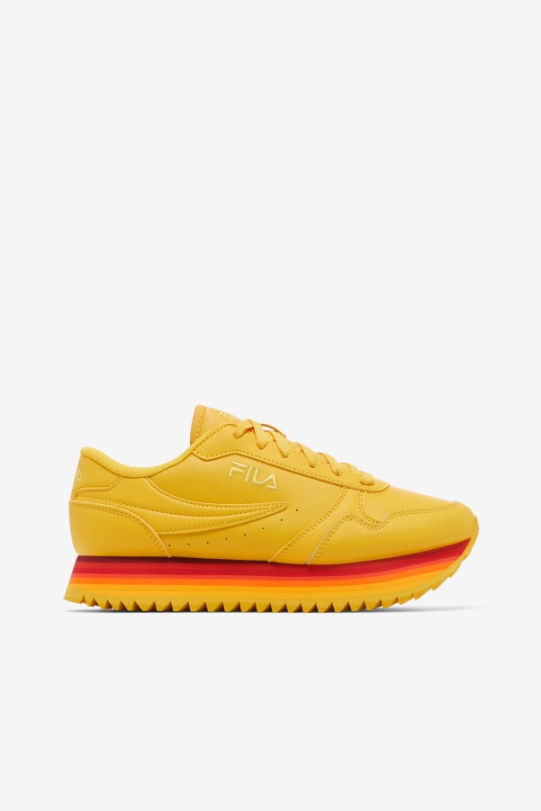 Fila Lemon/Rhubarb Women's Orbit Stripe