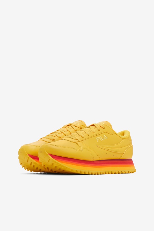 Fila Lemon/Rhubarb Women's Orbit Stripe