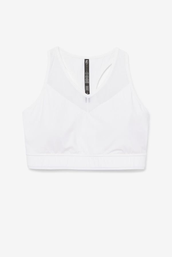 Uplift Racerback Bra Top White Fila