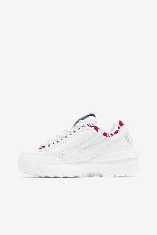 Fila White/Navy/Red Women's Disruptor 2 EXP Cubic