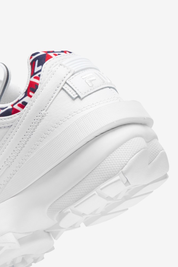 Fila White/Navy/Red Women's Disruptor 2 EXP Cubic