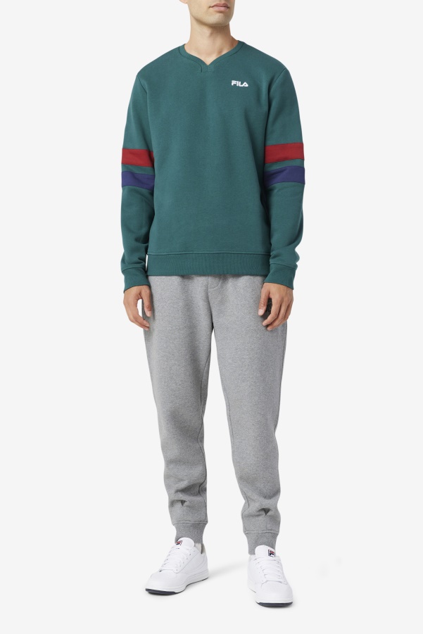 Faneel Crew June Bug/Rhubarb/Peacoat Fila