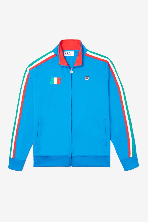 Italy Track Jacket Fila Blue/Red