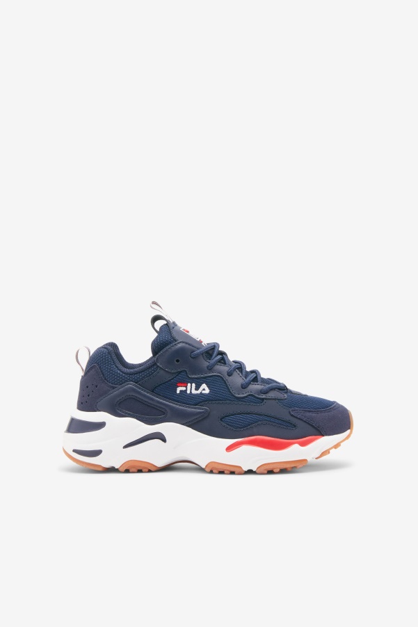 big kids' ray tracer Navy/White/Red Fila