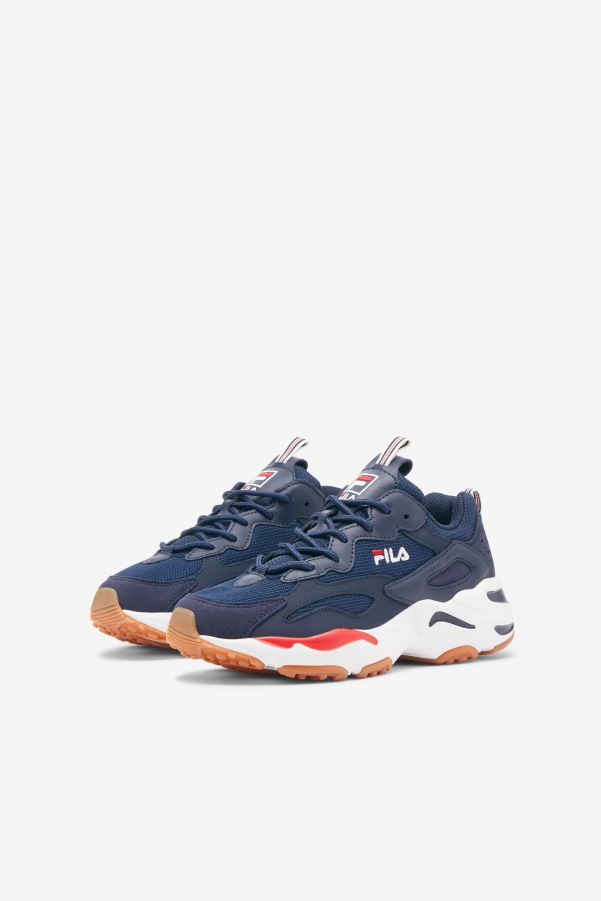big kids' ray tracer Navy/White/Red Fila