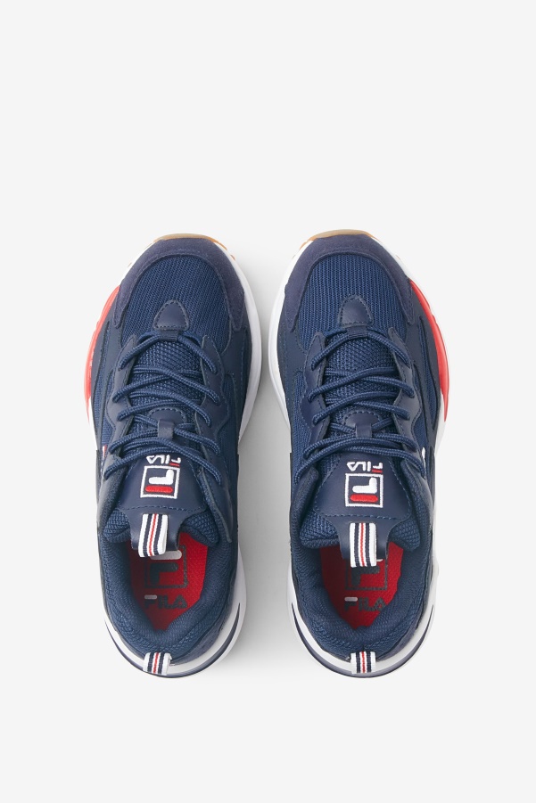 big kids' ray tracer Navy/White/Red Fila