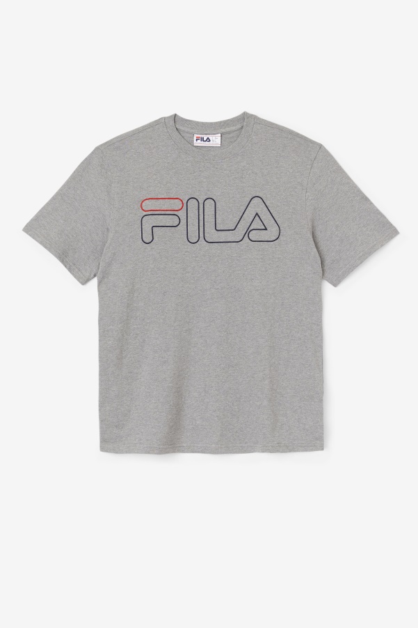 Fila borough tee Heather/Navy/Red