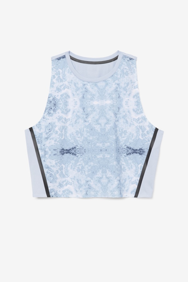 Uplift Athletic Crop Top Fila Blue Fog/Black