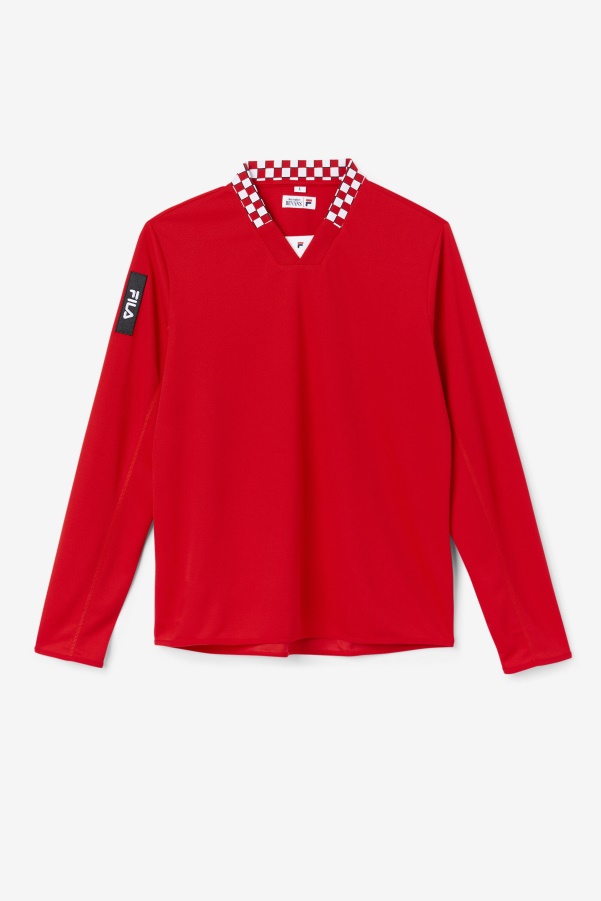 Fila Bevans Park Long Sleeve Tee Red
