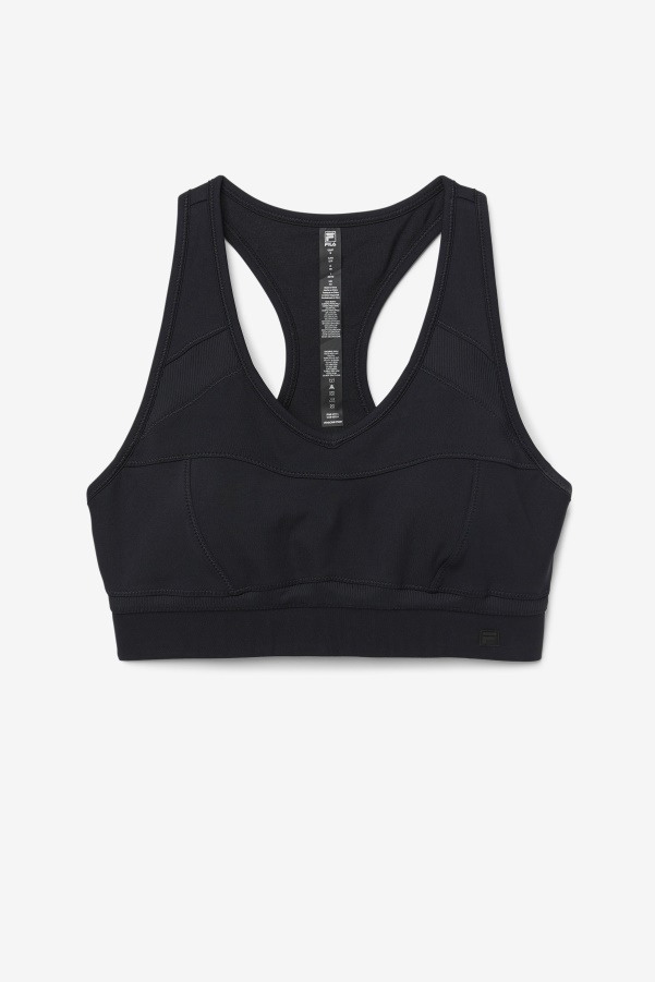 Fila Black Uplift Racerback Sports Bra