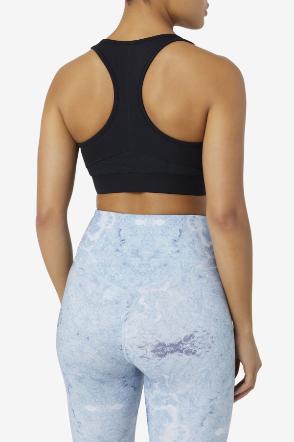 Fila Black Uplift Racerback Sports Bra