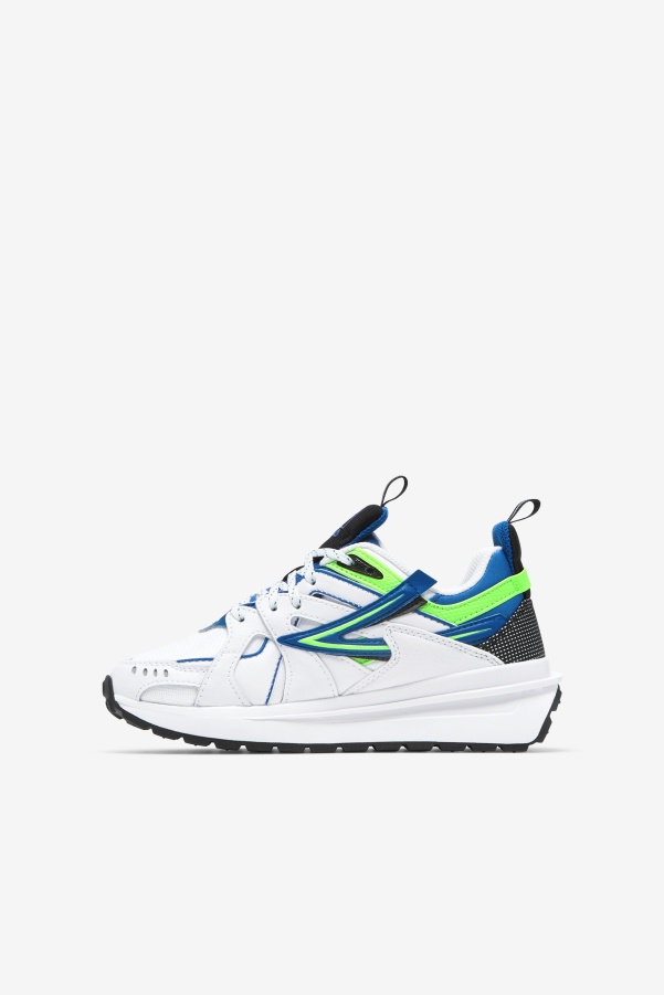 Fila Big Kids' Sandenal White/Blue/Green