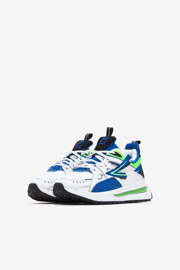 Fila Big Kids' Sandenal White/Blue/Green