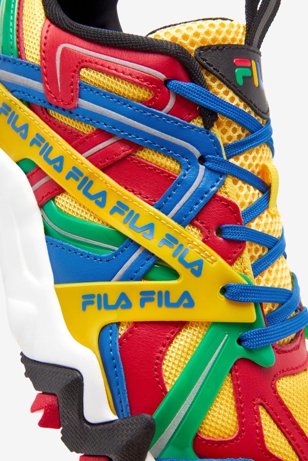 Fila Lemon/Red/Imperial Blue Women's Electromont