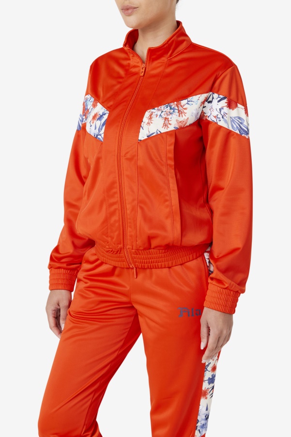 Kiara Track Jacket Fila Orange.Com