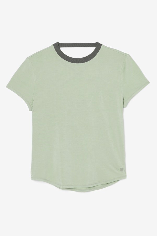 Basil/Thyme Fi-Lux Short Sleeve Top Fila