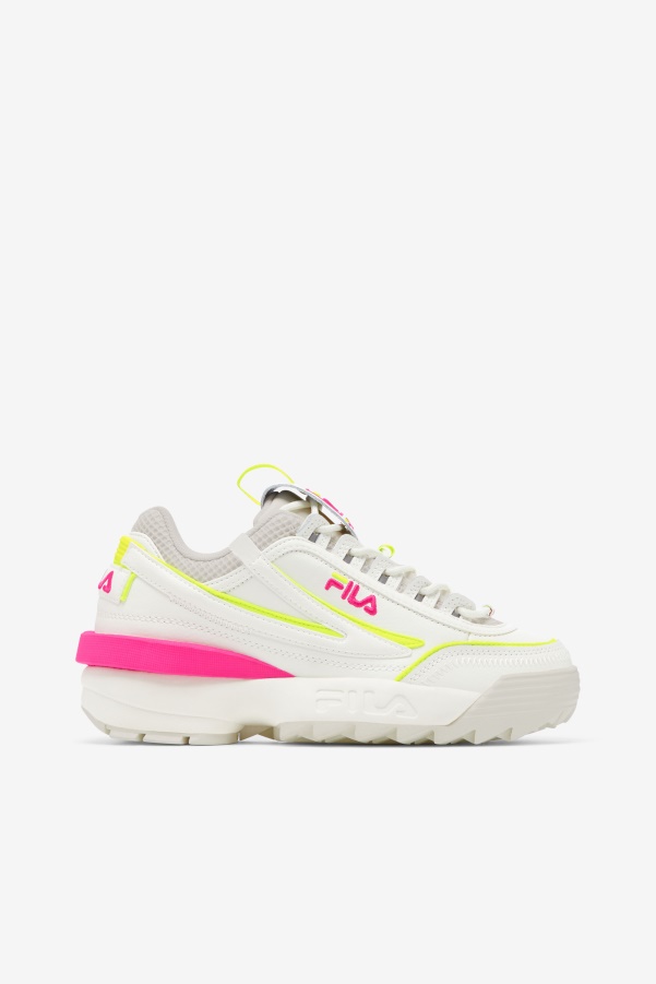 Fila Women's Disruptor 2 Exp White/White Sand/Pink Glo