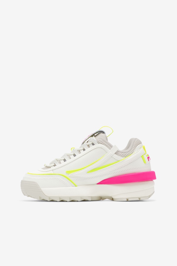 Fila Women's Disruptor 2 Exp White/White Sand/Pink Glo