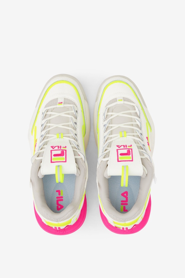 Fila Women's Disruptor 2 Exp White/White Sand/Pink Glo