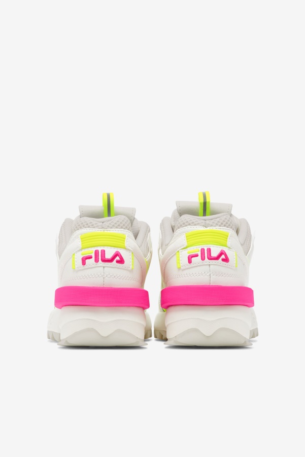 Fila Women's Disruptor 2 Exp White/White Sand/Pink Glo