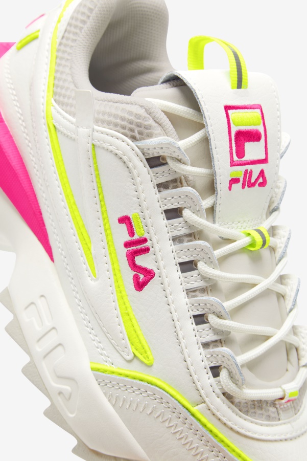 Fila Women's Disruptor 2 Exp White/White Sand/Pink Glo