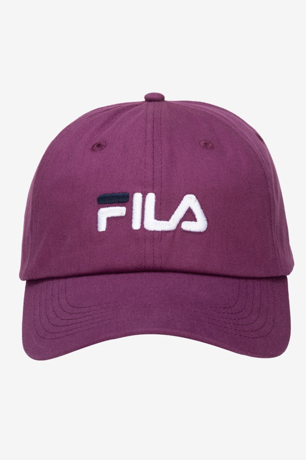 Embroidered Logo Baseball Hat Clover Fila